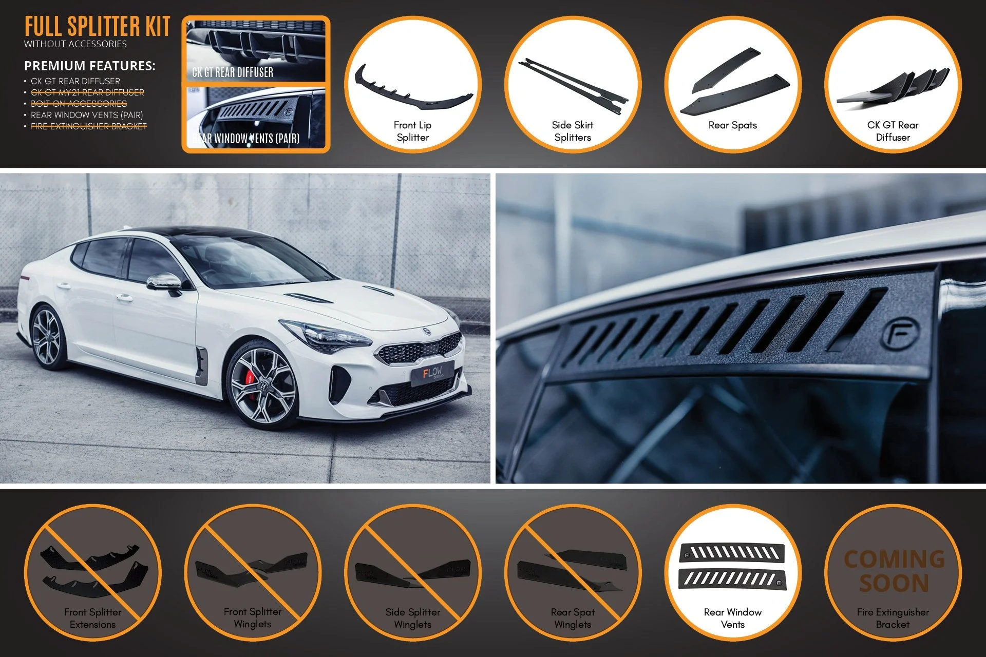 Stinger CK GT Full Lip Splitter Set - Image 3