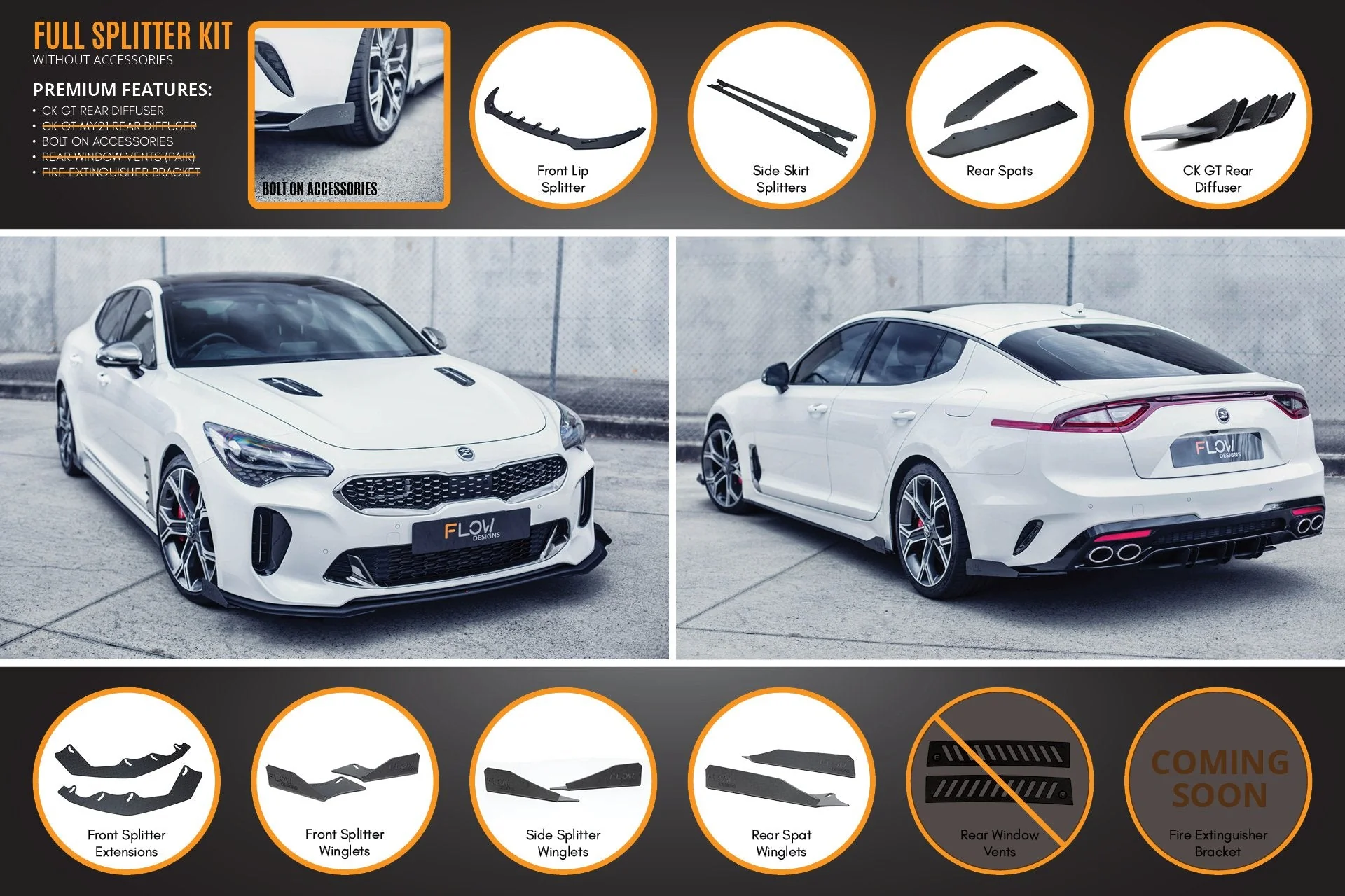 Stinger CK GT Full Lip Splitter Set - Image 4