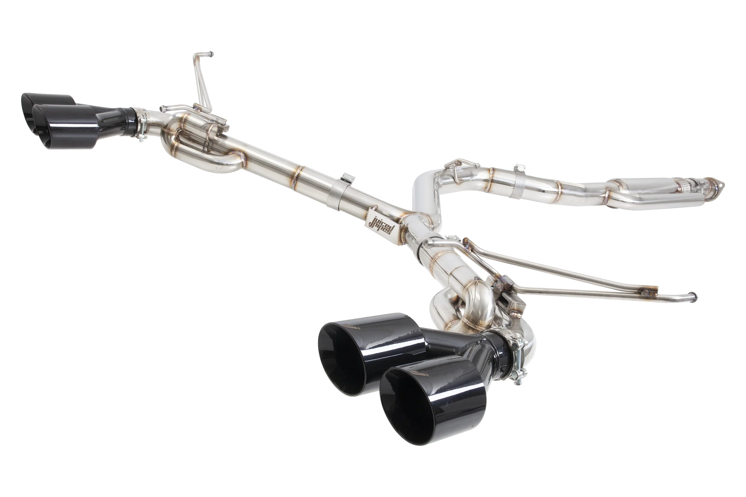 Subaru G3, VA, VB WRX & STI 3" Gloss Black Tips Cat Back Exhaust