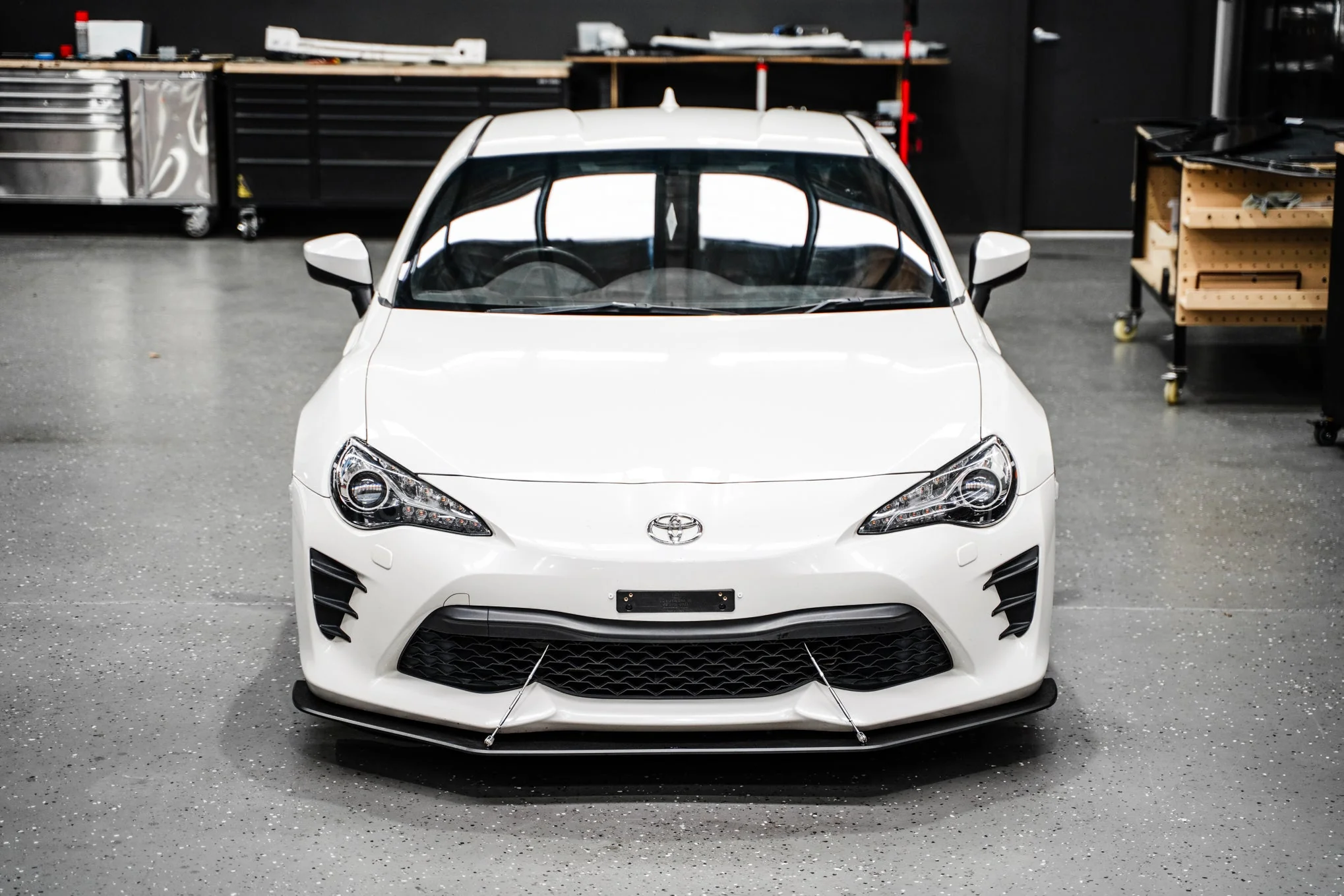Toyota 86 (Facelift) Front Lip Splitter V2 (With Support Rods) - Image 9