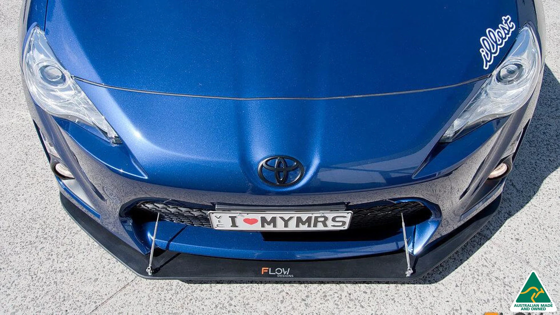 Toyota 86 (GT86/FT86) Front Lip Splitter V2 (With Support Rods) - Image 8