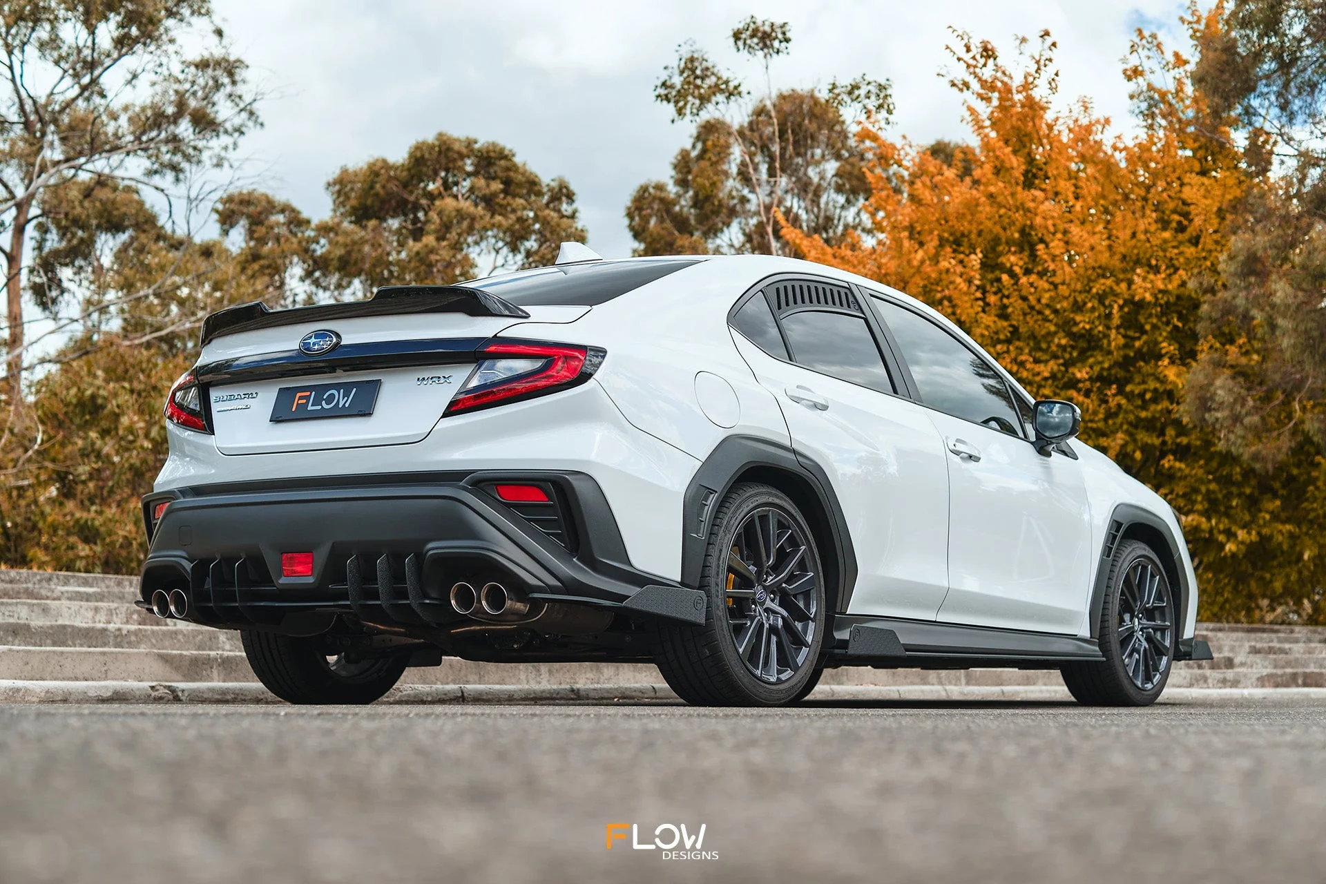 Flow Designs Rear Spats for 2022+ WRX VB - Textured [Pair] - Image 12