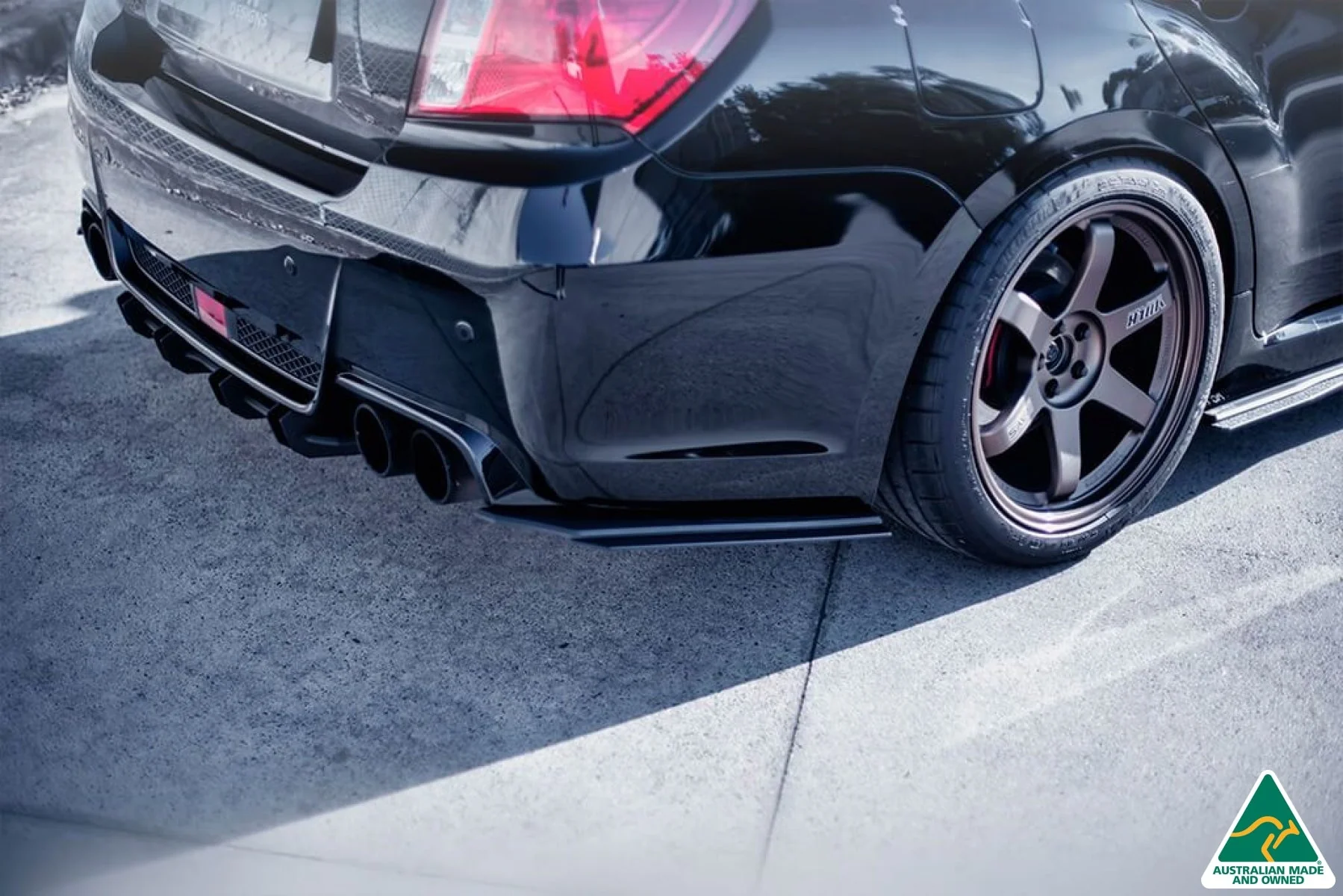 Flow Designs Front Lip Splitter Extensions for Subaru Impreza WRX & STI G3 Sedan FL [Pair] - Image 2