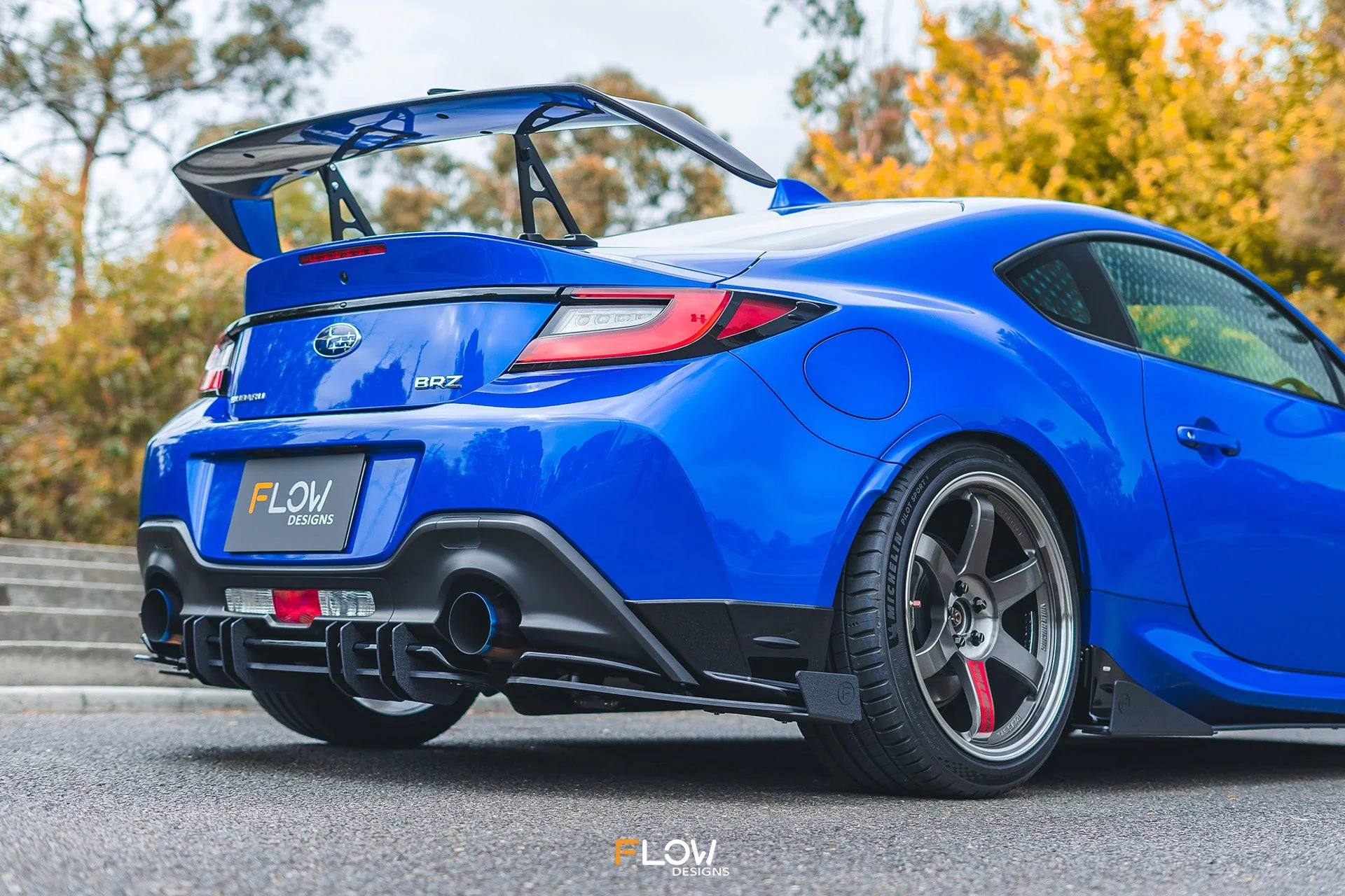 Flow Designs Flow-Lock Rear Diffuser for 2022+ Subaru BRZ ZD8 STi [TEXTURED] - Image 8