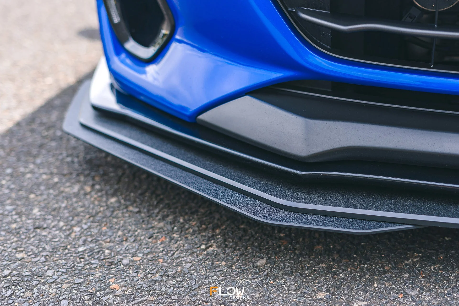 Flow Designs Front Lip Splitter for 2022+ Subaru BRZ ZD8 STi [Textured] - Image 5