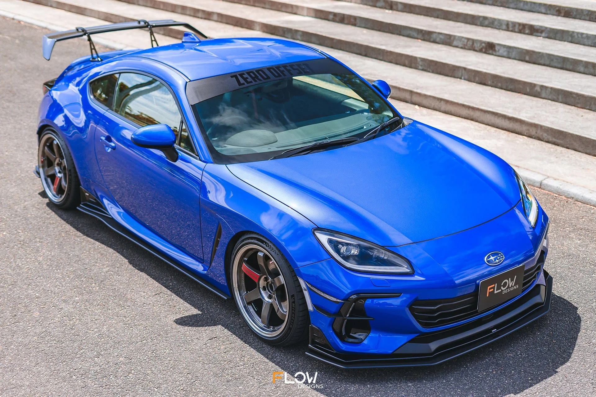 Flow Designs Side Skirt Splitters for 2022+ Subaru BRZ ZD8 STi - Textured [Pair] - Image 10